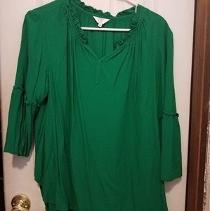 Green Crown & Ivy Blouse